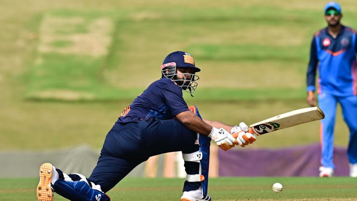 Rishabh Pant scores 64-ball fifty in Delhi vs Gujarat match in Vijay Hazare Trophy